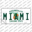 Miami Florida Novelty Sticker Decal Small