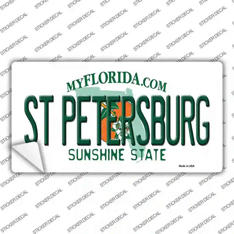 St Petersburg Florida Novelty Sticker Decal Small