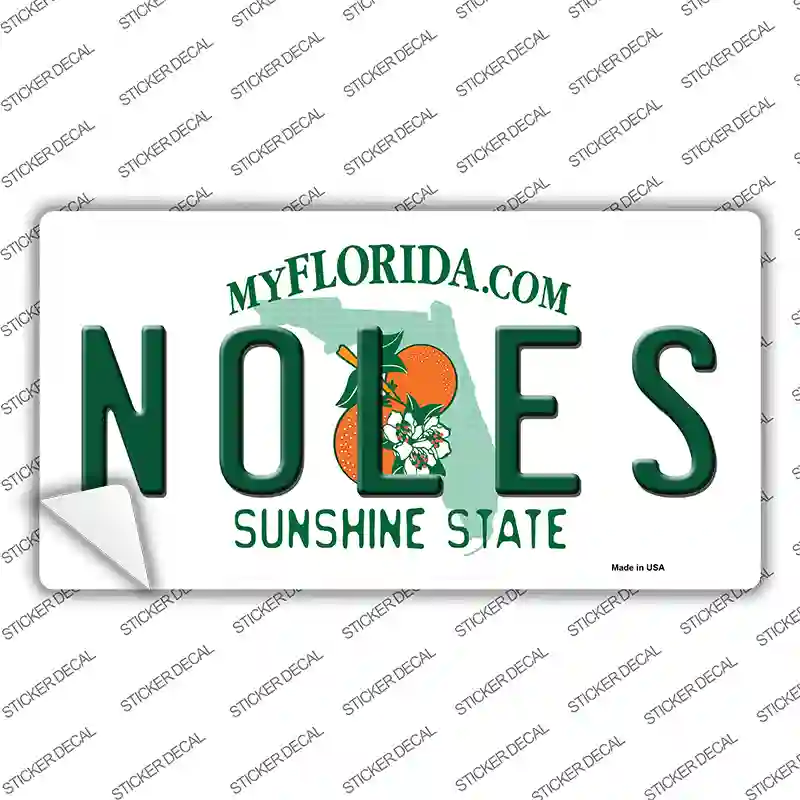 Noles Florida Novelty Sticker Decal Small