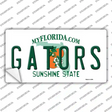 Gators Florida Novelty Sticker Decal Small