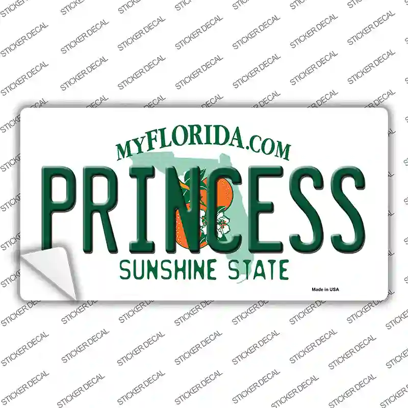 Princess Florida Novelty Sticker Decal Small