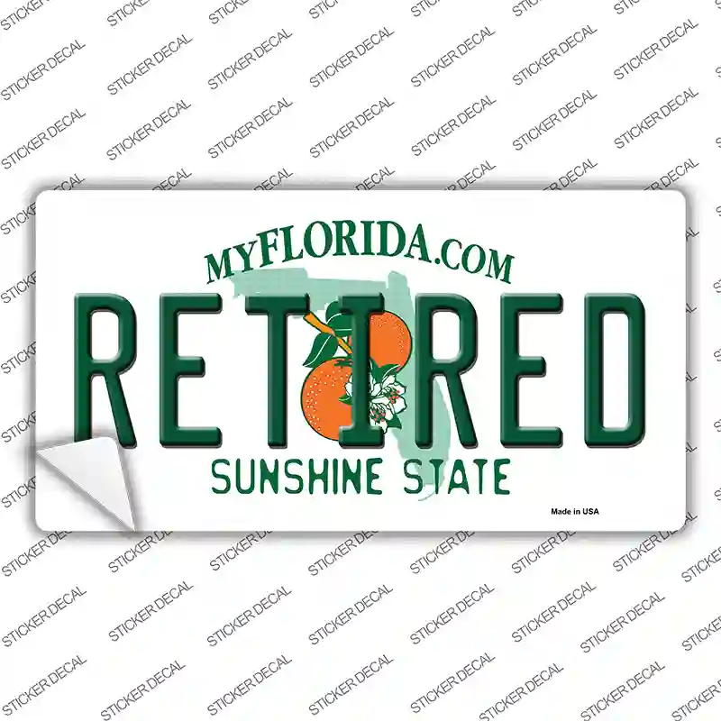 Retired Florida Novelty Sticker Decal Small