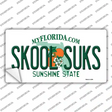 Skool Suks Florida Novelty Sticker Decal Small