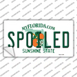 Spoiled Florida Novelty Sticker Decal Small