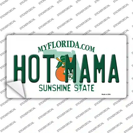 Hot Mama Florida Novelty Sticker Decal Small