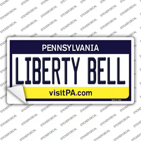 Liberty Bell Pennsylvania State Novelty Sticker Decal Small