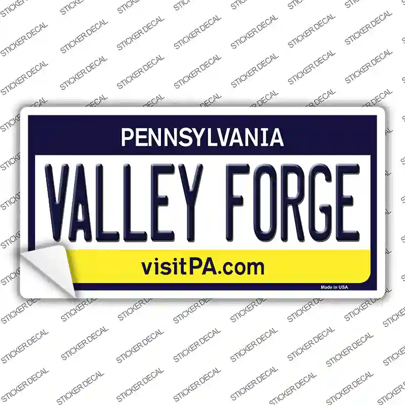 Valley Forge Pennsylvania State Novelty Sticker Decal Small