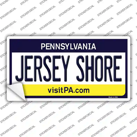 Jersey Shore Pennsylvania State Novelty Sticker Decal Small