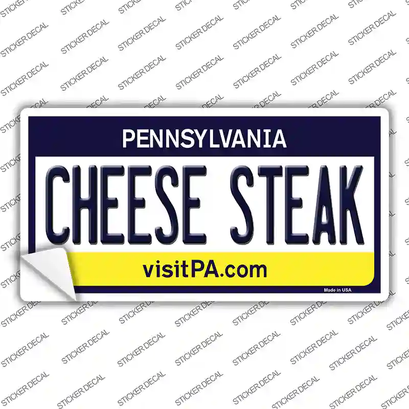 Cheese Steak Pennsylvania State Novelty Sticker Decal Small