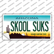 Arizona Skool Suks Novelty Sticker Decal Small