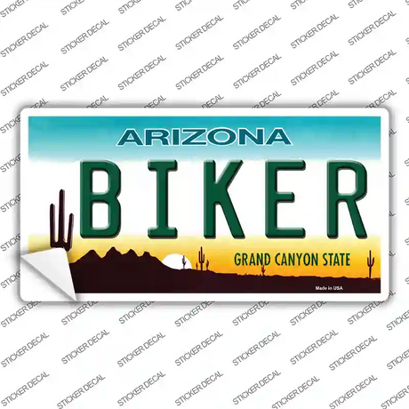 Arizona Biker Novelty Sticker Decal Small