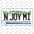 N Joy Mi Michigan Novelty Sticker Decal Small