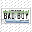 Bad Boy Michigan Novelty Sticker Decal Small