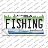 Fishing Michigan Novelty Sticker Decal Small