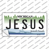 Jesus Michigan Novelty Sticker Decal Small