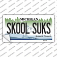 Skool Suks Michigan Novelty Sticker Decal Small