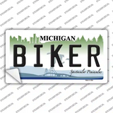 Biker Michigan Novelty Sticker Decal Small