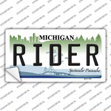 Rider Michigan Novelty Sticker Decal Small