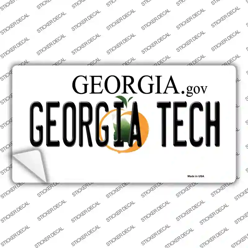 Georgia Tech Novelty Sticker Decal Small