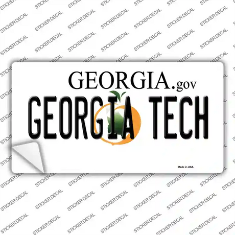 Georgia Tech Novelty Sticker Decal Small