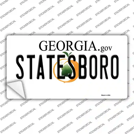 Statesboro Georgia Novelty Sticker Decal Small