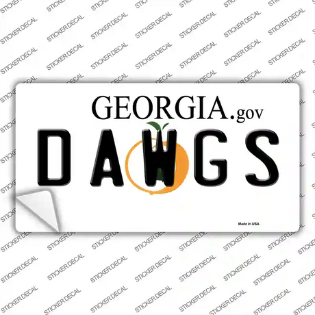 Dawgs Georgia Novelty Sticker Decal Small