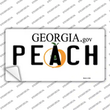 Peach Georgia Novelty Sticker Decal Small