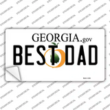 Best Dad Georgia Novelty Sticker Decal Small