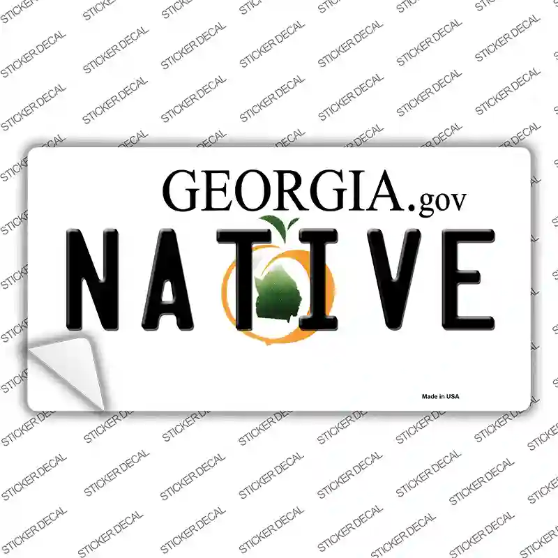 Native Georgia Novelty Sticker Decal Small