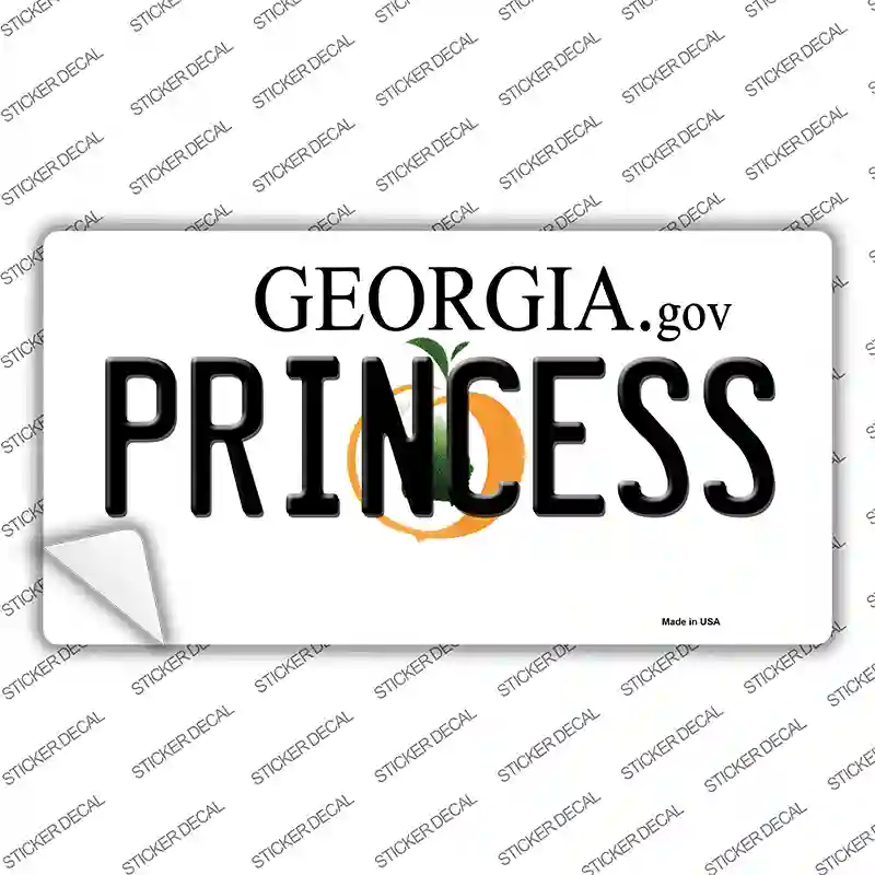 Princess Georgia Novelty Sticker Decal Small