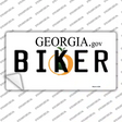 Biker Georgia Novelty Sticker Decal Small