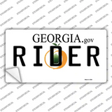 Rider Georgia Novelty Sticker Decal Small