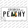 Peachy Georgia Novelty Sticker Decal Small