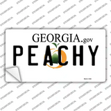 Peachy Georgia Novelty Sticker Decal Small