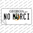 No Murci Georgia Novelty Sticker Decal Small