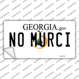 No Murci Georgia Novelty Sticker Decal Small