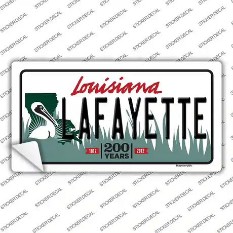 Lafayette Louisiana Novelty Sticker Decal Small