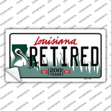 Retired Louisiana Novelty Sticker Decal Small