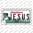 Jesus Louisiana Novelty Sticker Decal Small