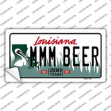 MMM Beer Louisiana Novelty Sticker Decal Small