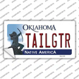 Tailgtr Oklahoma Novelty Sticker Decal Small