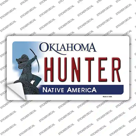 Hunter Oklahoma Novelty Sticker Decal Small