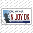 N Joy Ok Oklahoma Novelty Sticker Decal Small