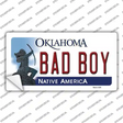 Bad Boy Oklahoma Novelty Sticker Decal Small