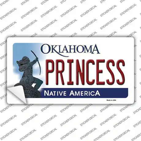 Princess Oklahoma Novelty Sticker Decal Small