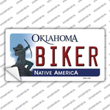 Biker Oklahoma Novelty Sticker Decal Small