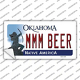 MMM Beer Oklahoma Novelty Sticker Decal Small