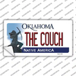 The Couch Oklahoma Novelty Sticker Decal Small