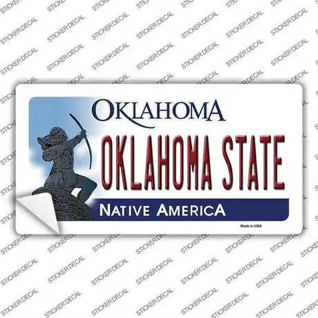 Oklahoma State Novelty Sticker Decal Small