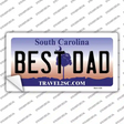 Best Dad South Carolina Novelty Sticker Decal Small